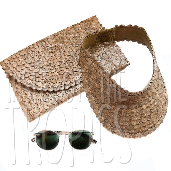 Straw Visor ☀️like Free People Baha Island Hopper - Picture 3 of 4